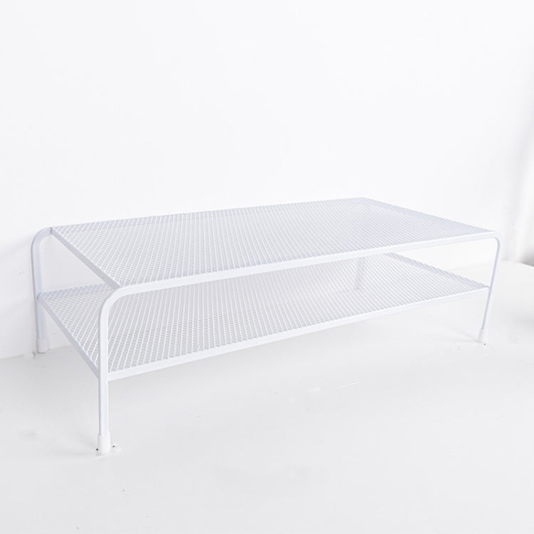 Computer Monitor Elevated Bracket Desk Wrought Iron Rack Organizer, Spec: Deepen Dual Layer by buy2fix