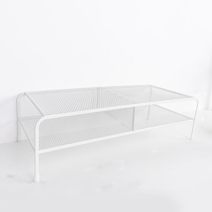 Computer Monitor Elevated Bracket Desk Wrought Iron Rack Organizer, Spec: Deepen Dual Layer Split by buy2fix