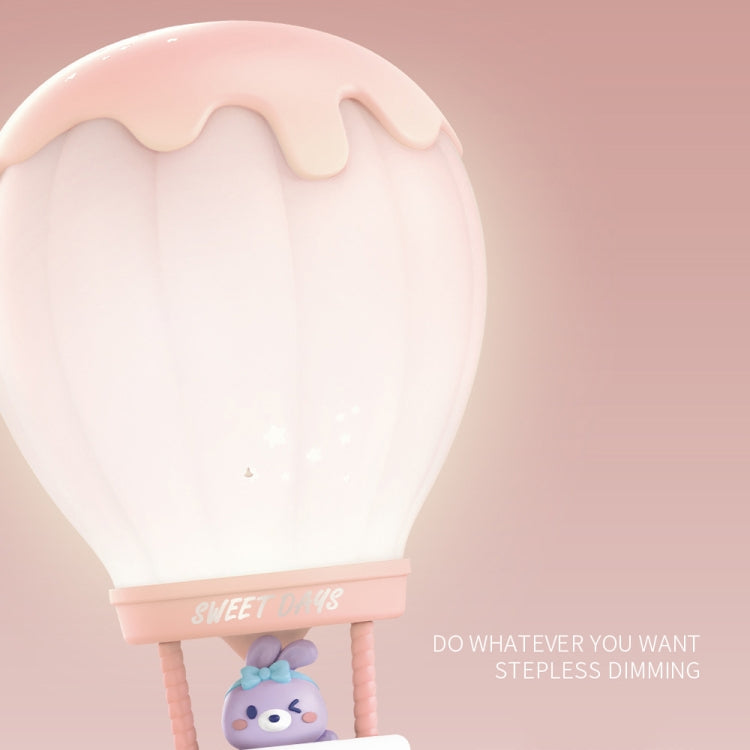 Cartoon Balloon Shape USB Charging Eye Protection LED Night Light Bedroom Reading Table Lamp, Color: Pink by buy2fix