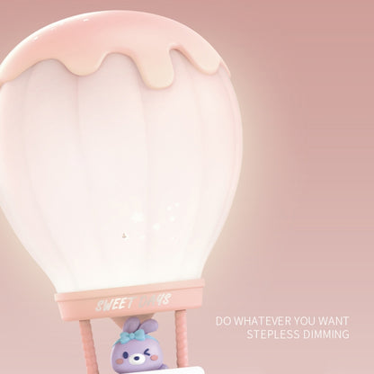 Cartoon Balloon Shape USB Charging Eye Protection LED Night Light Bedroom Reading Table Lamp, Color: Pink by buy2fix