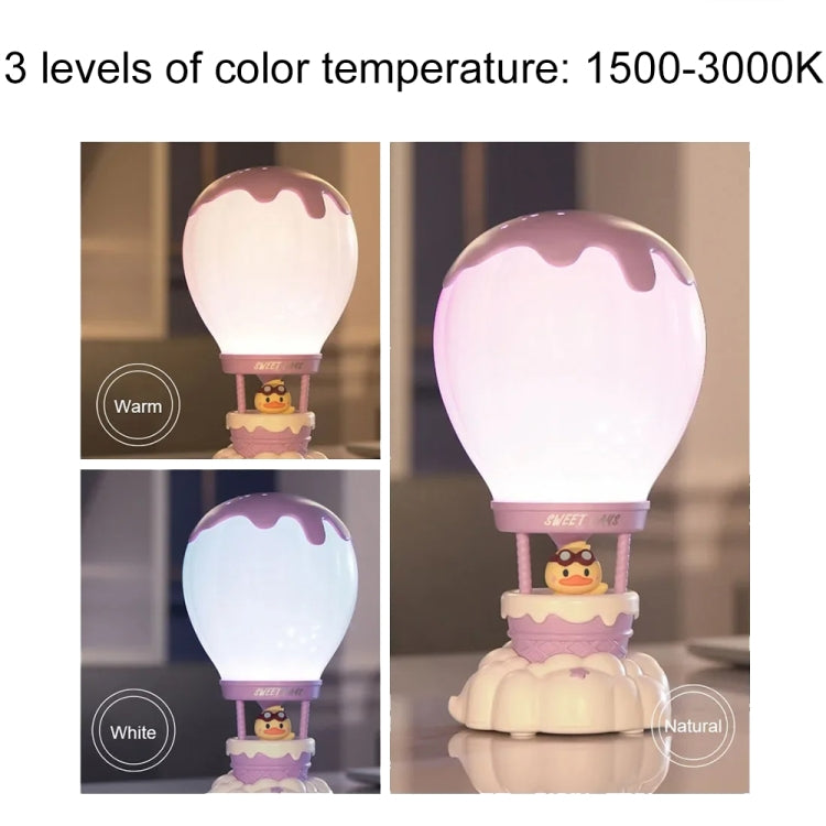 Cartoon Balloon Shape USB Charging Eye Protection LED Night Light Bedroom Reading Table Lamp, Color: Pink by buy2fix