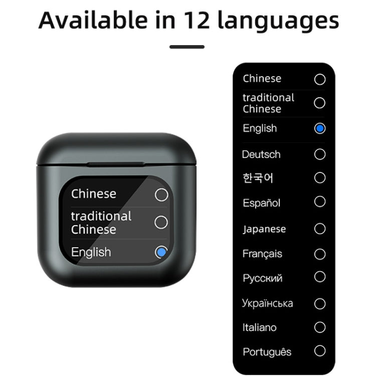 Digital Display Touch Screen TWS Wireless Bluetooth 5.3 Smart Earphones With MP3 Function(White) by buy2fix