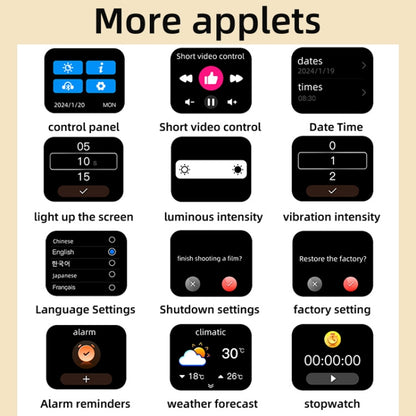 Digital Display Touch Screen TWS Wireless Bluetooth 5.3 Smart Earphones With MP3 Function(White) by buy2fix