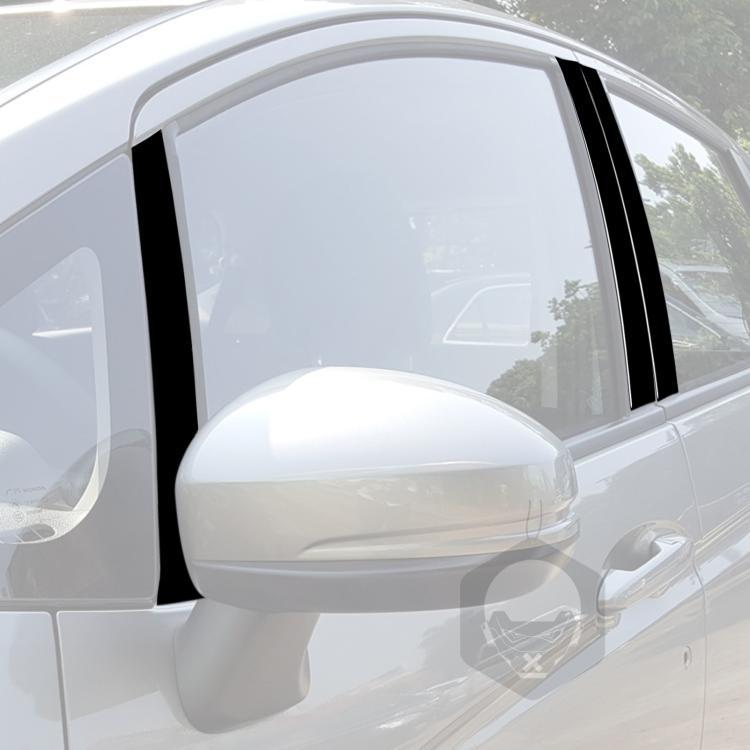 For 2014-2018 Honda Fit 8pcs /Set Universal B-Pillar Decoration Stickers For Left And Right Driving(Black) - Car Interior Mouldings by buy2fix | Online Shopping UK | buy2fix