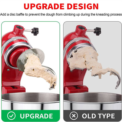 For KitchenAid Stand Mixer 4.5-5QT Stainless Steel Dough Hook Kitchen Machine Accessories - Food Disposer Parts by buy2fix | Online Shopping UK | buy2fix