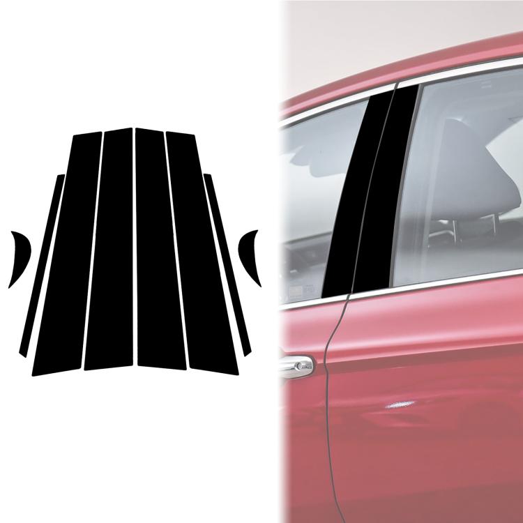 For 2018-2020 Toyota Camry 8pcs /Set Universal B-Pillar Decorative Sticker For Left And Right Drive(Black) - Car Interior Mouldings by buy2fix | Online Shopping UK | buy2fix