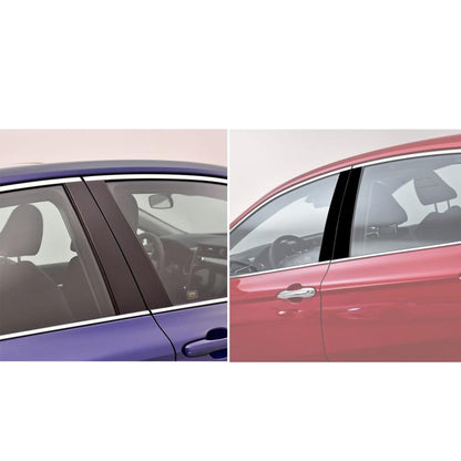 For 2018-2020 Toyota Camry 8pcs /Set Universal B-Pillar Decorative Sticker For Left And Right Drive(Black) - Car Interior Mouldings by buy2fix | Online Shopping UK | buy2fix