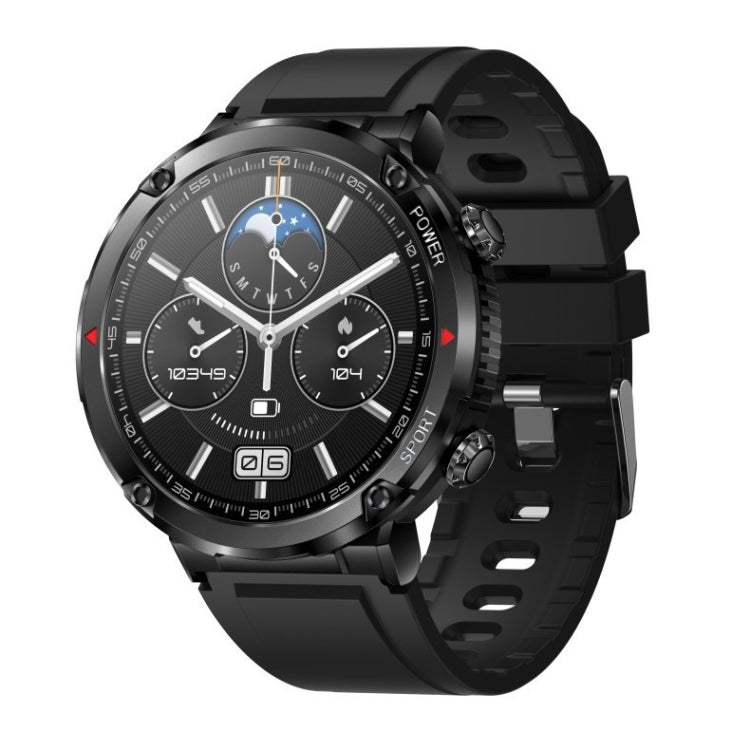 T30 1.6-inch Outdoor Sports Waterproof Smart Music Bluetooth Call Watch, Color: Black by buy2fix