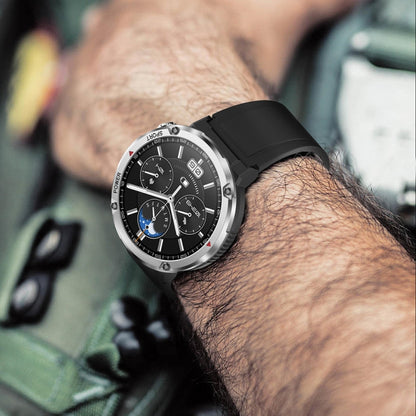T30 1.6-inch Outdoor Sports Waterproof Smart Music Bluetooth Call Watch, Color: Black Net+Silicone by buy2fix