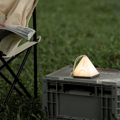 ZAY-L05 Tent-Shape USB Charging Timer Night Light Wild Camping Atmosphere Light(Khaki) - Camping Lighting by buy2fix | Online Shopping UK | buy2fix