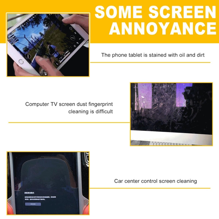 Microfiber Laptop Screen Cleaning Towel For LCD, Phone, Car Screen(Square) by buy2fix