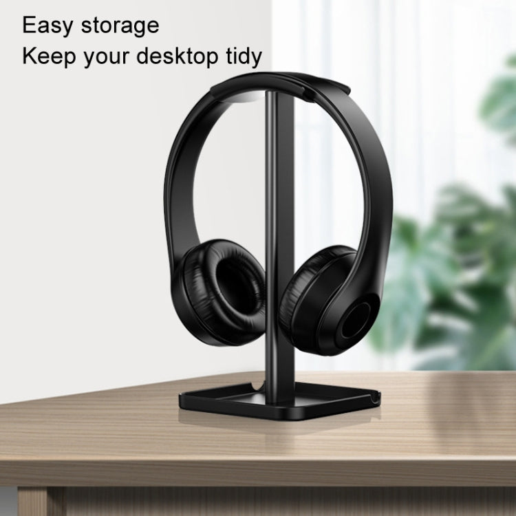 Desktop Headphone Holder Cell Phone Tablet Stand(Black) by buy2fix