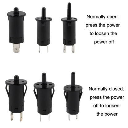 3pcs Refrigerator Door Light Switch Wardrobe Door Self-reset Switch, Size: Normally Open 9.5mm - Refrigerator Parts by buy2fix | Online Shopping UK | buy2fix