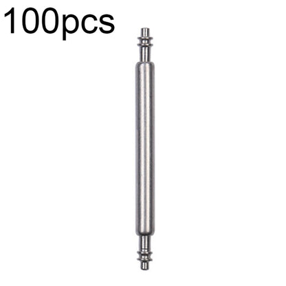 100pcs /Set 304 Stainless Steel Strap Connecting Rod Strap Switch Lugs, Spec: Double (1.8x21mm) - Watch Parts & Tools by buy2fix | Online Shopping UK | buy2fix