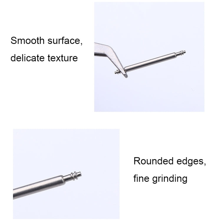 100pcs /Set 304 Stainless Steel Strap Connecting Rod Strap Switch Lugs, Spec: Double (1.8x21mm) - Watch Parts & Tools by buy2fix | Online Shopping UK | buy2fix