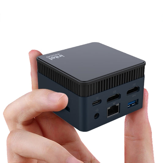 N100/DDR5 12th AlderLake-N100 Dual 4K60Hz Office And Home Mini PC, Spec: 12G+1TB /UK Plug by buy2fix