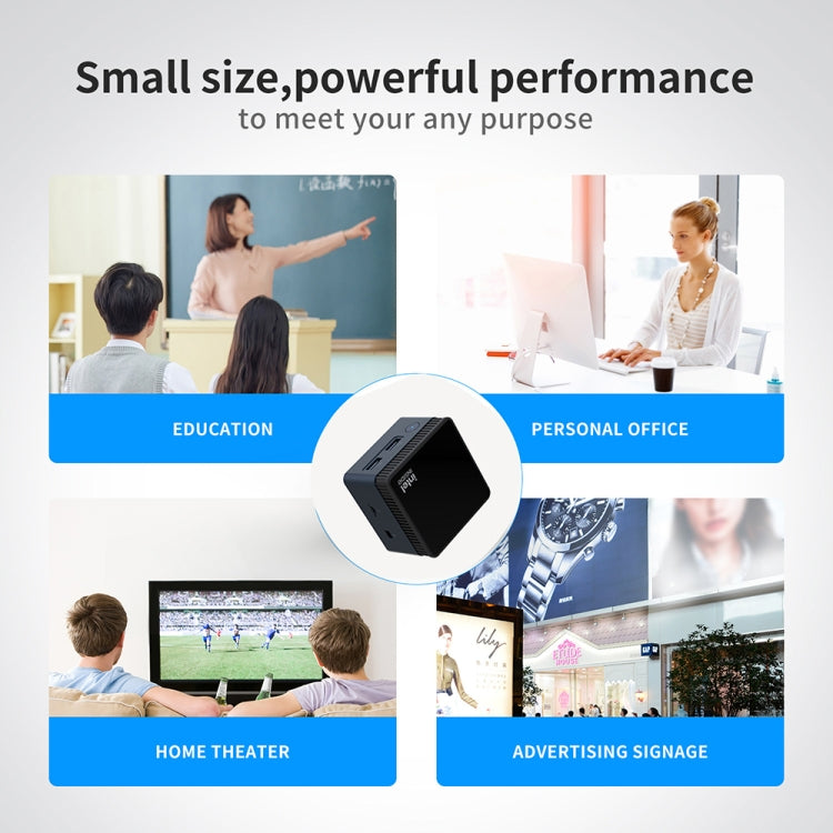 N100/DDR5 12th AlderLake-N100 Dual 4K60Hz Office And Home Mini PC, Spec: 12G+512G /UK Plug by buy2fix