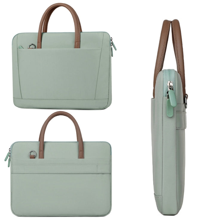 15 -16.1 Inch Oxford Cloth Laptop Bag Crossbody Carrying Case Briefcase(Black) by buy2fix