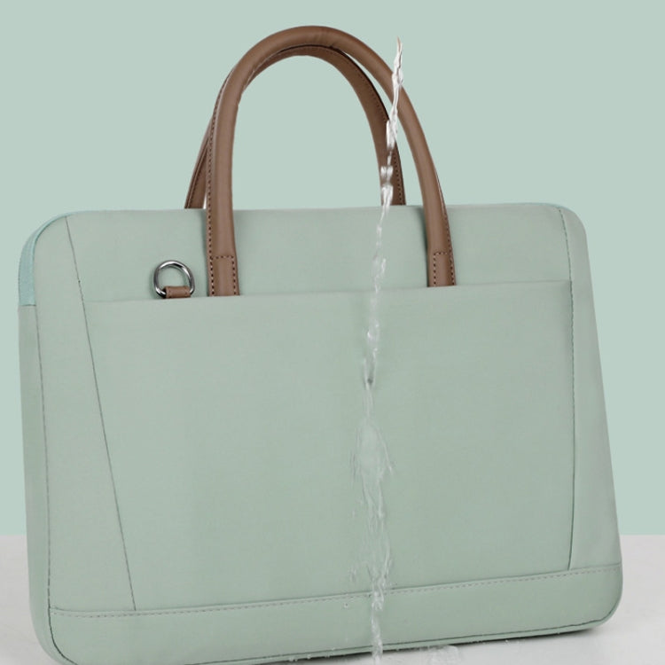 15 -16.1 Inch Oxford Cloth Laptop Bag Crossbody Carrying Case Briefcase(Gray) by buy2fix