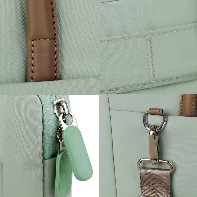 15 -16.1 Inch Oxford Cloth Laptop Bag Crossbody Carrying Case Briefcase(Black) by buy2fix