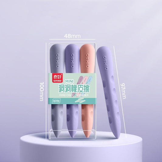 3pcs /Box QIHAO 8870 Cave Eraser For Elementary School Students No Trace No Chip Eraser, Style: Small For Girls - Eraser & Correction Tape by QIHAO | Online Shopping UK | buy2fix