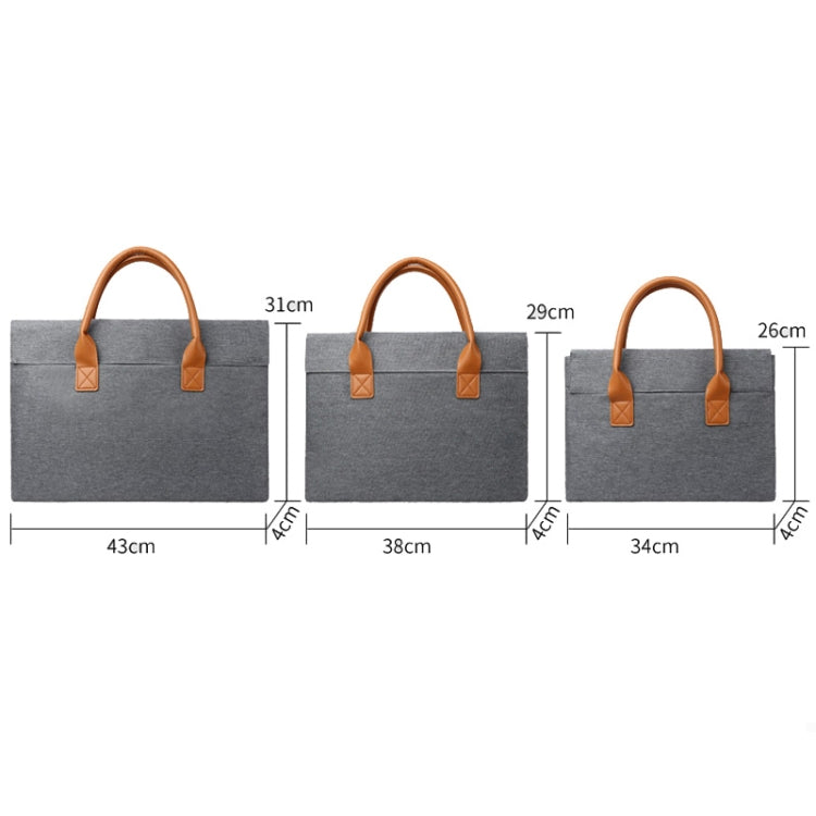 15.6 Inch Oxford Cloth Lightweight Portable Laptop Bag With PU Handle(Black) by buy2fix