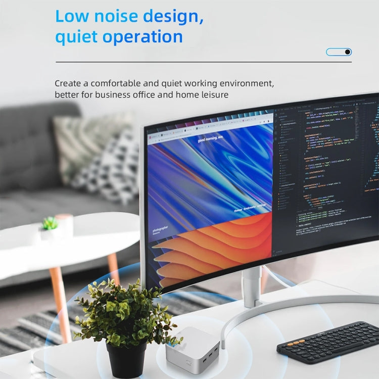 T8Plus Alder Lake-N100 4K Dual Band WIFI Bluetooth Office Game Portable Mini PC, Spec: 8G 128G US Plug by buy2fix