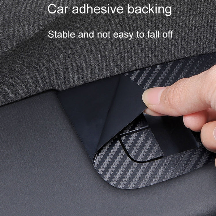 4pcs /Set For Tesla Model 3 Lift Window Button Sticker Car Interior, Style: Carbon Fiber by buy2fix