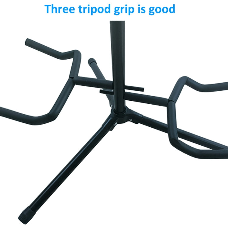 Adjustable Double Guitar Stand Holds Two Electric Or Acoustic Guitars - String Instrument Accessories by buy2fix | Online Shopping UK | buy2fix