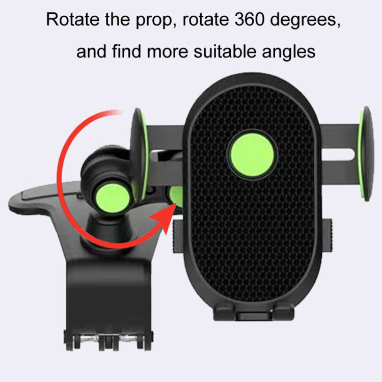 Car Dashboard Chuck Navigation Bracket Parking Number Plate(Black) by buy2fix