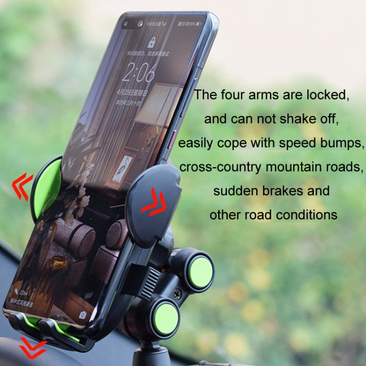 Car Dashboard Chuck Navigation Bracket Parking Number Plate(Black) by buy2fix