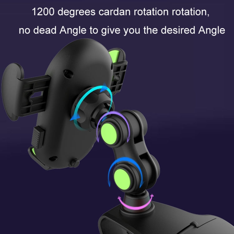 Car Dashboard Chuck Navigation Bracket Parking Number Plate(Black) by buy2fix