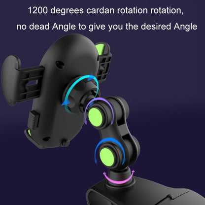 Car Dashboard Chuck Navigation Bracket Parking Number Plate(Black) by buy2fix