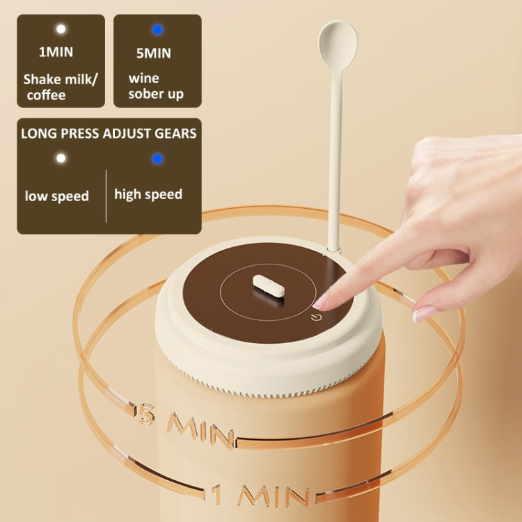 10000rpm/Min Magnetic Levitation Electric Coffee Stirrer Milk Shaker With Cup Gift Box(Pink) - Coffee Machine & Accessories by buy2fix | Online Shopping UK | buy2fix