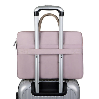 15 -15.6 Inch Oxford Cloth Laptop Bag Mens Womens Briefcase with PU Handle(Gray Green) by buy2fix