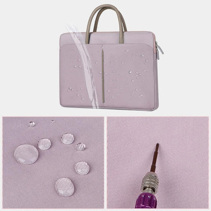 15 -15.6 Inch Oxford Cloth Laptop Bag Mens Womens Briefcase with PU Handle(Dark Black) by buy2fix