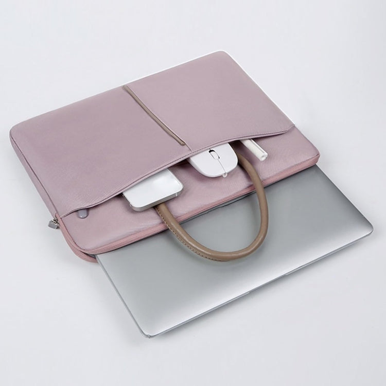 15 -15.6 Inch Oxford Cloth Laptop Bag Mens Womens Briefcase with PU Handle(Dark Black) by buy2fix