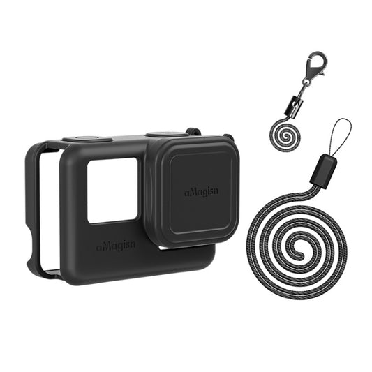 aMagisn Silicone Protection Case Sports Camera Protection Accessories For Insta360 Ace (Black) by aMagisn