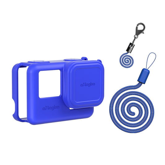 aMagisn Silicone Protection Case Sports Camera Protection Accessories For Insta360 Ace (Blue) by aMagisn
