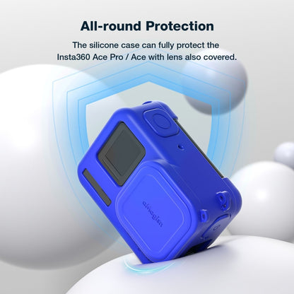aMagisn Silicone Protection Case Sports Camera Protection Accessories For Insta360 Ace Pro (Blue) by aMagisn