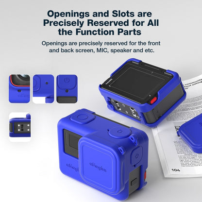 aMagisn Silicone Protection Case Sports Camera Protection Accessories For Insta360 Ace (Black) by aMagisn