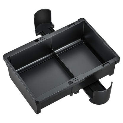 Car Seat Armrest Storage Box Adjustable Tissue Box(Black) by buy2fix