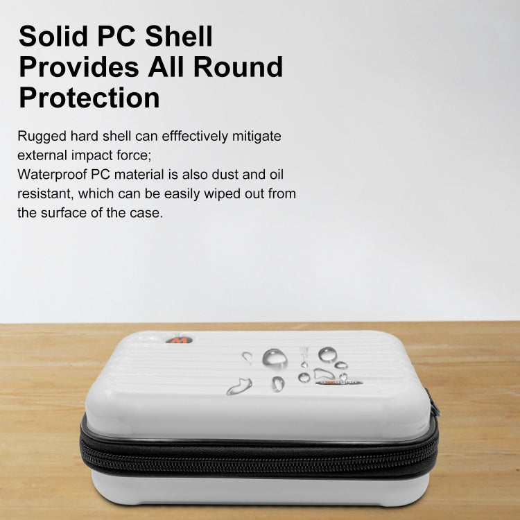 For DJI Osmo Pocket 3 aMagisn Small Organizer Bag Sports Camera Protective Accessories(Pearl White) by aMagisn