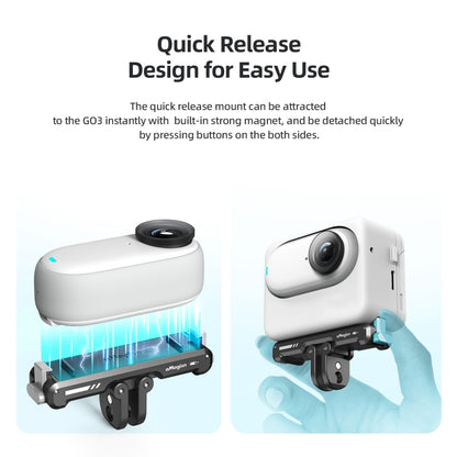 For Insta360 GO 3 / 3S aMagisn Magnetic Fast Disassembly Bottom Seat Bracket Sports Camera Accessories by aMagisn