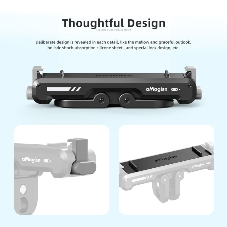 For Insta360 GO 3 / 3S aMagisn Magnetic Fast Disassembly Bottom Seat Bracket Sports Camera Accessories by aMagisn