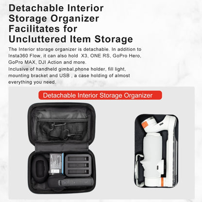 For Insta360 Flow aMagisn Small Storage Bag Protective Accessories(Deep Gray) by aMagisn