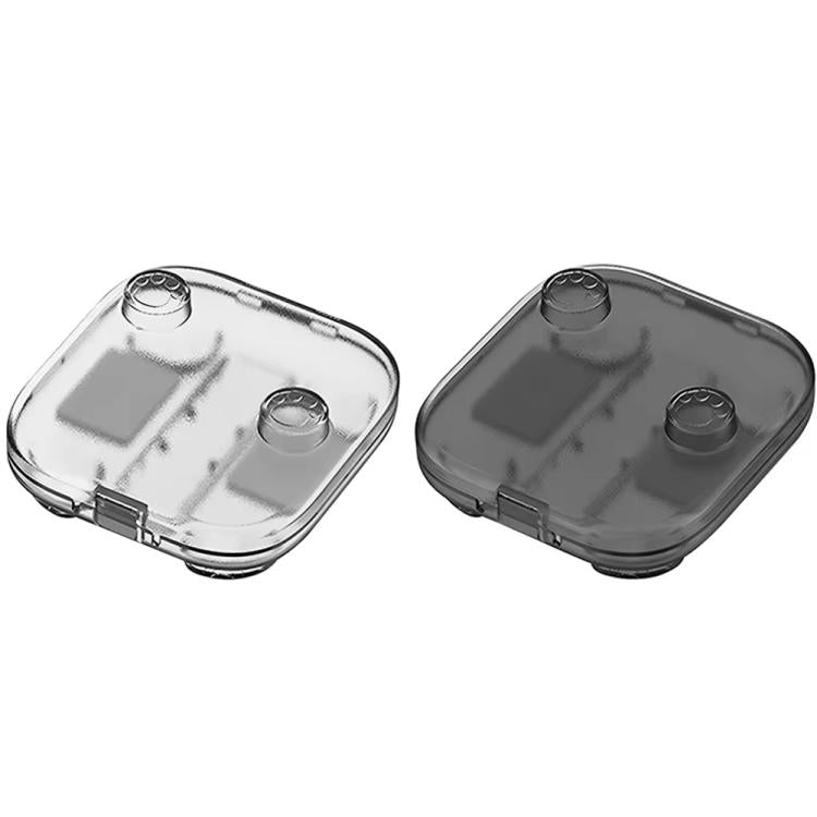 For Nintendo Switch 2 Joy-Con Crystal Storage Case Organizer Anti-Scratch Travel Box With 2 Game Card Slots(Clear Black) - Cases by buy2fix | Online Shopping UK | buy2fix