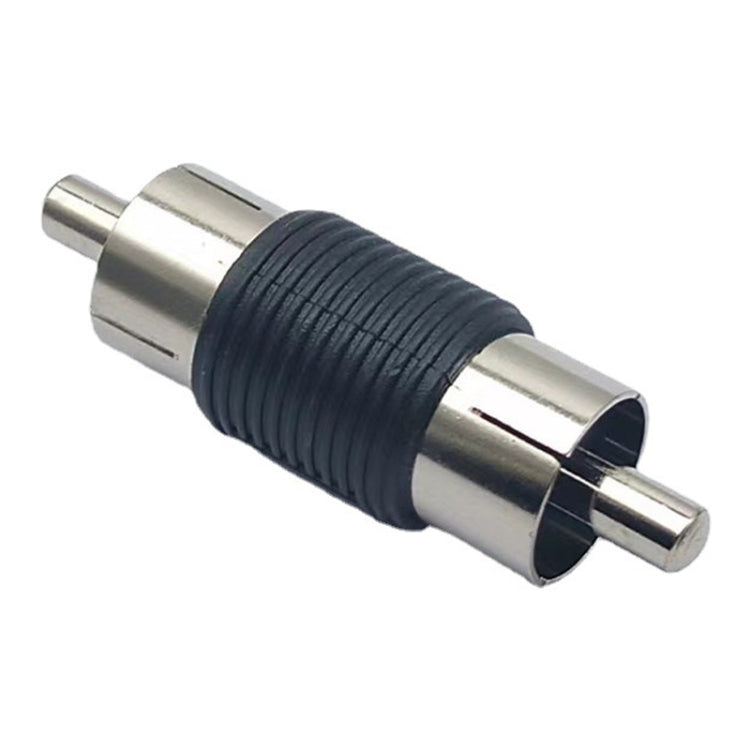 10pcs RCA Lotus Head Straight-through Male Monitoring Audio Adapter AV Butt Joint(Male to Male) by buy2fix