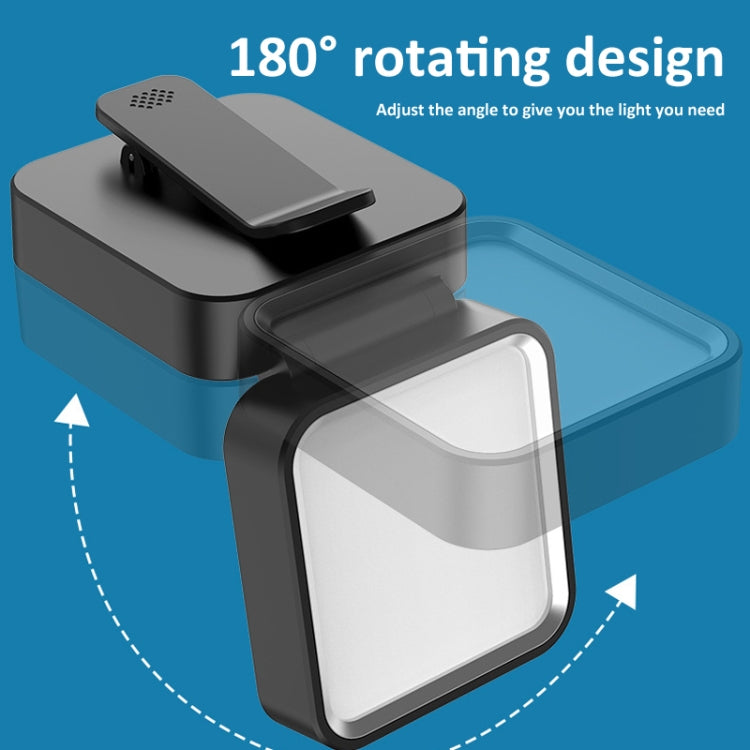 Camping Cycling Lavalier Lamp Night Fishing Light Three-Color Temperature Reading Lamp(Black) by buy2fix