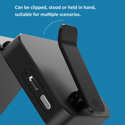 Camping Cycling Lavalier Lamp Night Fishing Light Three-Color Temperature Reading Lamp(Black) by buy2fix